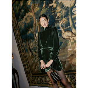 Reformation "Burgundy" Velvet Dress